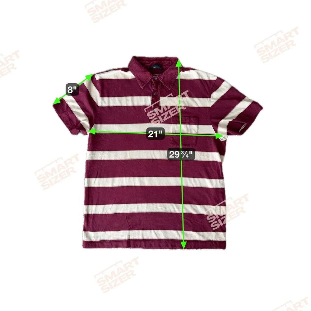 Banana Republic Mens Embroidered Patchwork Stripe Pima Cotton‎ Polo Shirt Size L